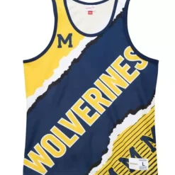 Mitchell & Ness T-Shirts & Tops-Jumbotron 2.0 Sublimated Tank University Of Michigan