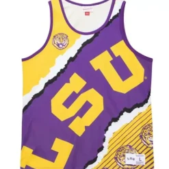 Mitchell & Ness T-Shirts & Tops-Jumbotron 2.0 Sublimated Tank Louisiana State University