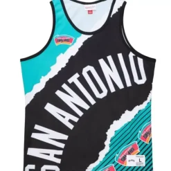 Mitchell & Ness T-Shirts & Tops-Jumbotron 2.0 Sublimated Tank San Antonio Spurs