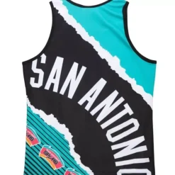 Mitchell & Ness T-Shirts & Tops-Jumbotron 2.0 Sublimated Tank San Antonio Spurs