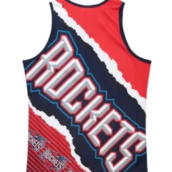 Mitchell & Ness T-Shirts & Tops-Jumbotron 2.0 Sublimated Tank Houston Rockets