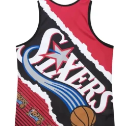 Mitchell & Ness T-Shirts & Tops-Jumbotron 2.0 Sublimated Tank Philadelphia 76Ers