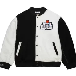 Mitchell & Ness Jackets & Outerwear-Just Don I Love This Game Wool Jacket Branded
