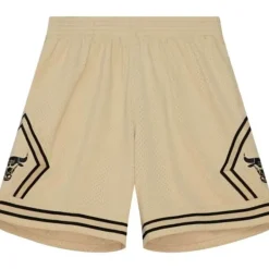 Mitchell & Ness Shorts-Khaki Black Swingman Chicago Bulls 1997-98 Shorts