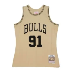 Mitchell & Ness Nba Swingman-Khaki Black Swingman Dennis Rodman Chicago Bulls 1997-98 Jersey