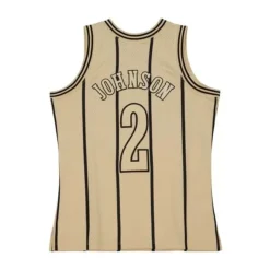 Mitchell & Ness Nba Swingman-Khaki Black Swingman Larry Johnson Charlotte Hornets 1992-93 Jersey