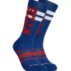 Mitchell & Ness Accessories-Lateral Crew Socks Buffalo Bills