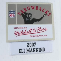 Mitchell & Ness Nfl Legacy-Legacy Eli Manning New York Giants White 2007 Jersey