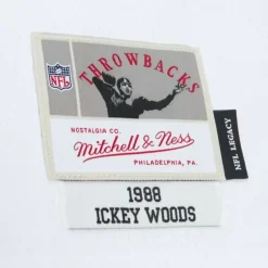 Mitchell & Ness Nfl Legacy-Legacy Ickey Woods Cincinnati Bengals White 1988 Jersey