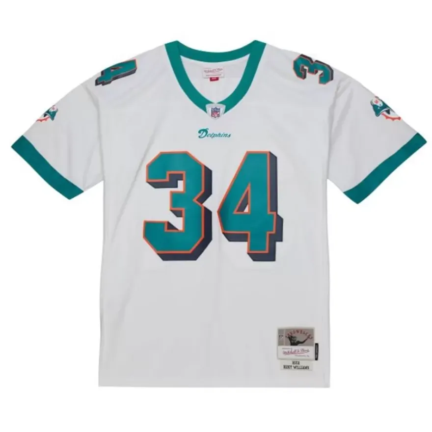 Mitchell & Ness Nfl Legacy-Legacy Ricky Williams Miami Dolphins White 2002 Jersey