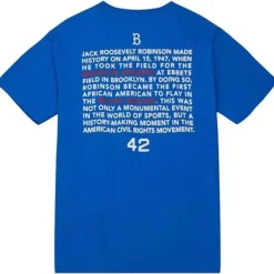 Mitchell & Ness T-Shirts & Tops-Legend Portrait Tee Brooklyn Dodgers Jackie Robinson