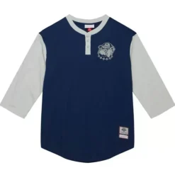 Mitchell & Ness T-Shirts & Tops-Legendary Slub Henley Georgetown University