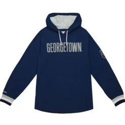 Mitchell & Ness T-Shirts & Tops-Legendary Slub Long Sleeve Hoodie Georgetown University