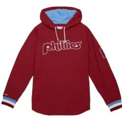 Mitchell & Ness T-Shirts & Tops-Legendary Slub Long Sleeve Hoodie Philadelphia Phillies