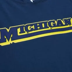 Mitchell & Ness T-Shirts & Tops-Legendary Slub Long Sleeve Hoodie University Of Michigan