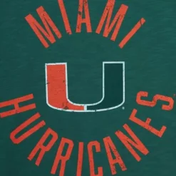 Mitchell & Ness T-Shirts & Tops-Legendary Slub S/S Tee University Of Miami