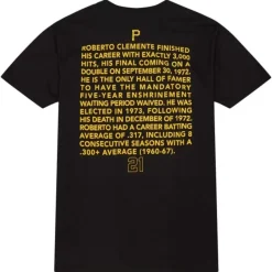 Mitchell & Ness T-Shirts & Tops-Legends Portriat Tee Pittsburgh Pirates Roberto Clemente