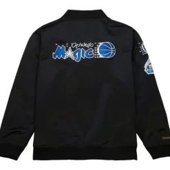 Mitchell & Ness Jackets & Outerwear-Lightweight Satin Bomber Vintage Logo Orlando Magic