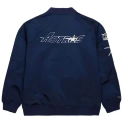 Mitchell & Ness Jackets & Outerwear-Lightweight Satin Bomber Vintage Logo Houston Astros