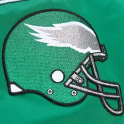 Mitchell & Ness Jackets & Outerwear-Lightweight Satin Bomber Vintage Logo Philadelphia Eagles
