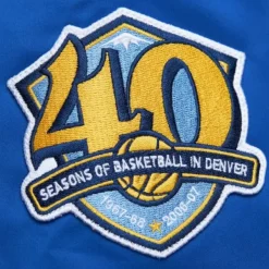 Mitchell & Ness Jackets & Outerwear-Lightweight Satin Bomber Vintage Logo Denver Nuggets