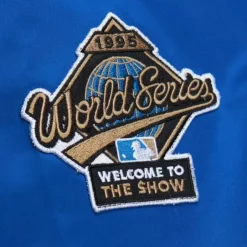 Mitchell & Ness Jackets & Outerwear-Lightweight Satin Bomber Vintage Logo Atlanta Braves