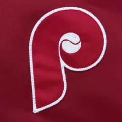 Mitchell & Ness Jackets & Outerwear-Lightweight Satin Bomber Vintage Logo Philadelphia Phillies