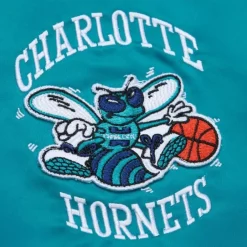 Mitchell & Ness Jackets & Outerwear-Lightweight Satin Bomber Vintage Logo Charlotte Hornets