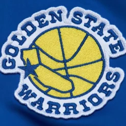 Mitchell & Ness Jackets & Outerwear-Lightweight Satin Bomber Vintage Logo Golden State Warriors