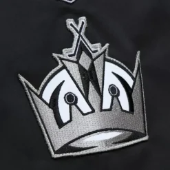 Mitchell & Ness Jackets & Outerwear-Lightweight Satin Bomber Current Logo Los Angeles Kings