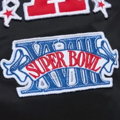 Mitchell & Ness Jackets & Outerwear-Lightweight Satin Bomber Vintage Logo Oakland Raiders