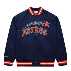 Mitchell & Ness Jackets & Outerwear-Lightweight Satin Jacket Houston Astros