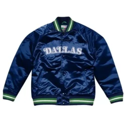 Mitchell & Ness Jackets & Outerwear-Lightweight Satin Jacket Dallas Mavericks