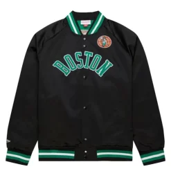 Mitchell & Ness Jackets & Outerwear-Lightweight Satin Jacket Boston Celtics