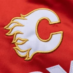 Mitchell & Ness Jackets & Outerwear-Lightweight Satin Jacket Calgary Flames