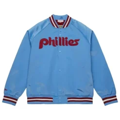 Mitchell & Ness Jackets & Outerwear-Lightweight Satin Jacket Philadelphia Phillies