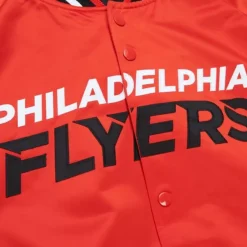 Mitchell & Ness Jackets & Outerwear-Lightweight Satin Jacket Current Logo Philadelphia Flyers