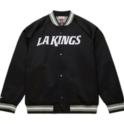 Mitchell & Ness Jackets & Outerwear-Lightweight Satin Jacket Current Logo Los Angeles Kings
