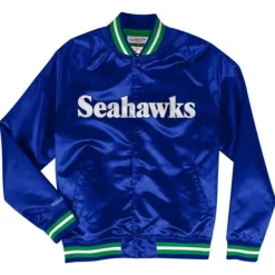 Mitchell & Ness Jackets & Outerwear-Lightweight Satin Jacket Seattle Seahawks