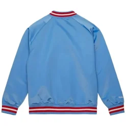 Mitchell & Ness Jackets & Outerwear-Lightweight Satin Jacket Houston Oilers