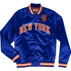 Mitchell & Ness Jackets & Outerwear-Lightweight Satin Jacket New York Knicks