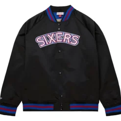 Mitchell & Ness Jackets & Outerwear-Lightweight Satin Jacket Philadelphia 76Ers
