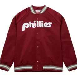 Mitchell & Ness Jackets & Outerwear-Lightweight Satin Jacket Philadelphia Phillies