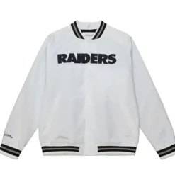 Mitchell & Ness Jackets & Outerwear-Lightweight Satin Jacket Oakland Raiders