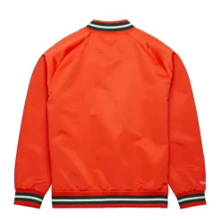Mitchell & Ness Jackets & Outerwear-Lightweight Satin Jacket University Of Miami