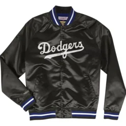 Mitchell & Ness Jackets & Outerwear-Lightweight Satin Jacket Los Angeles Dodgers