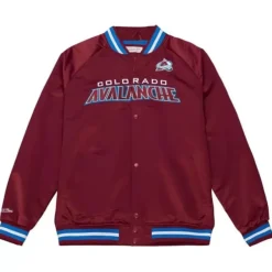 Mitchell & Ness Jackets & Outerwear-Lightweight Satin Jacket Colorado Avalanche