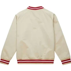 Mitchell & Ness Jackets & Outerwear-Lightweight Satin Jacket Current Logo Minnesota Wild