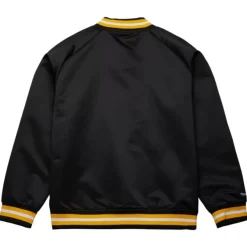 Mitchell & Ness Jackets & Outerwear-Lightweight Satin Jacket Current Logo Boston Bruins