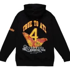 Mitchell & Ness Hoodies & Sweatshirts-Lil Baby X Br Remix Hoody Atlanta Hawks